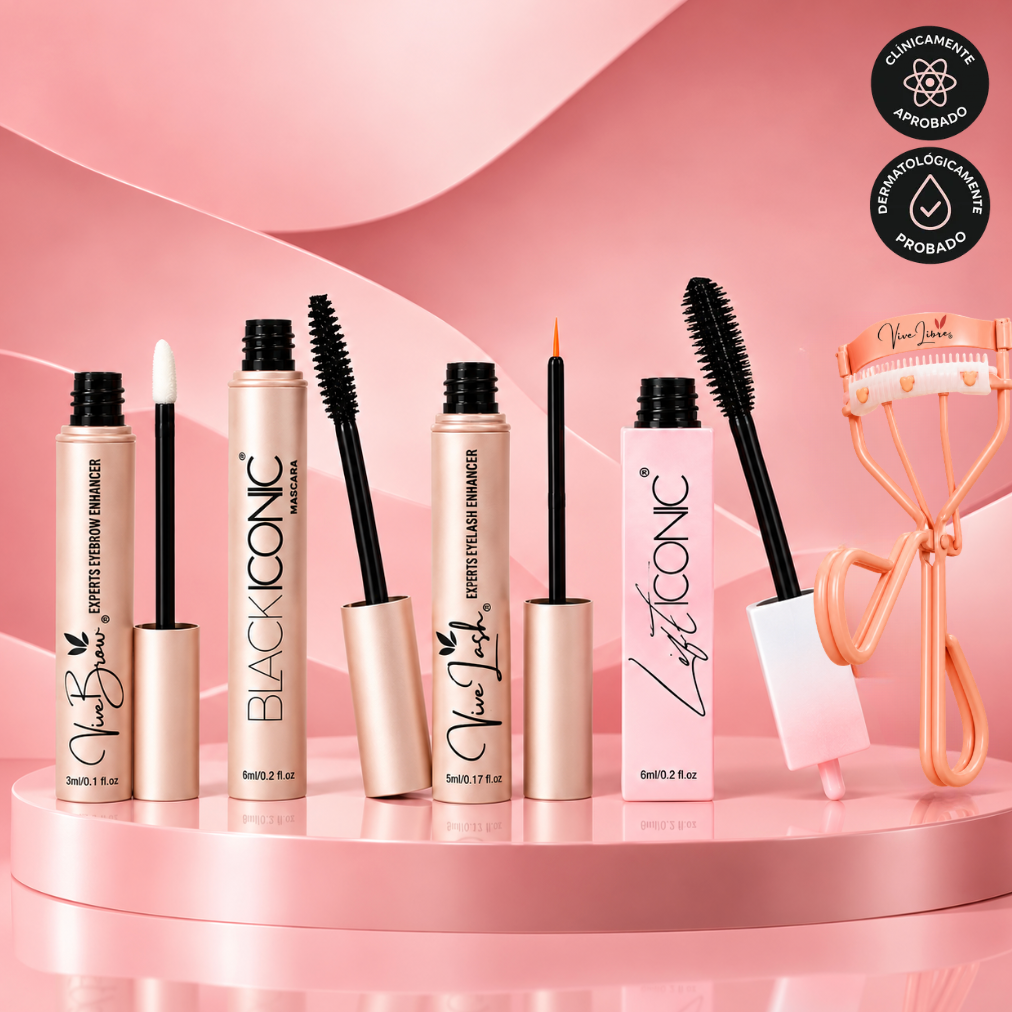 KIT POTENCIA TU MIRADA + RIZADOR DE PESTAÑAS Y COSMETIQUERA DE REGALO