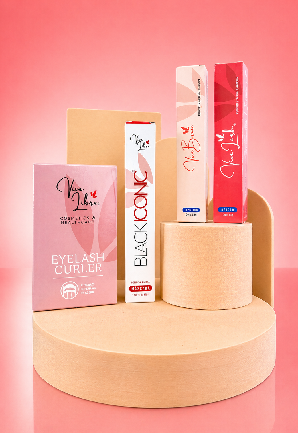 KIT LASH & BROW + RIZADOR DE PESTAÑAS Y COSMETIQUERA DE REGALO