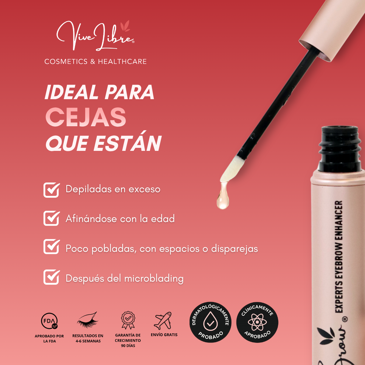 VIVE BROW SERUM - Sérum de Crecimiento de Cejas 3mL