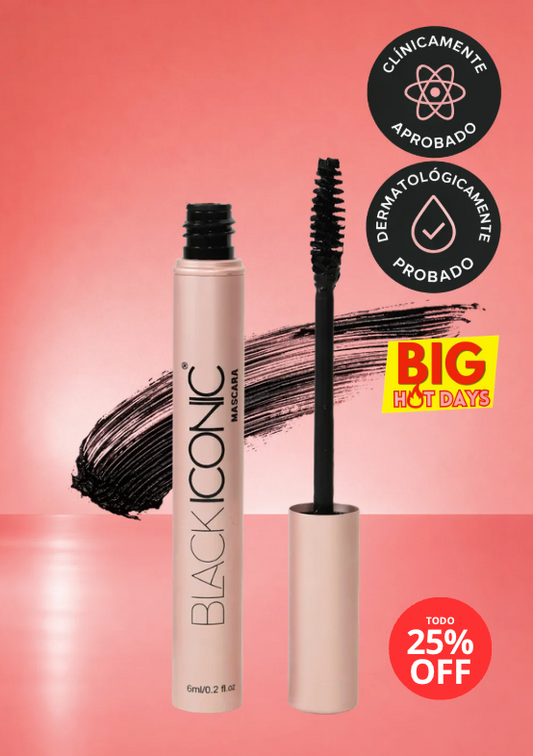 BLACK ICONIC MASCARA - Máscara Waterproof con Sérum de Crecimiento 6mL