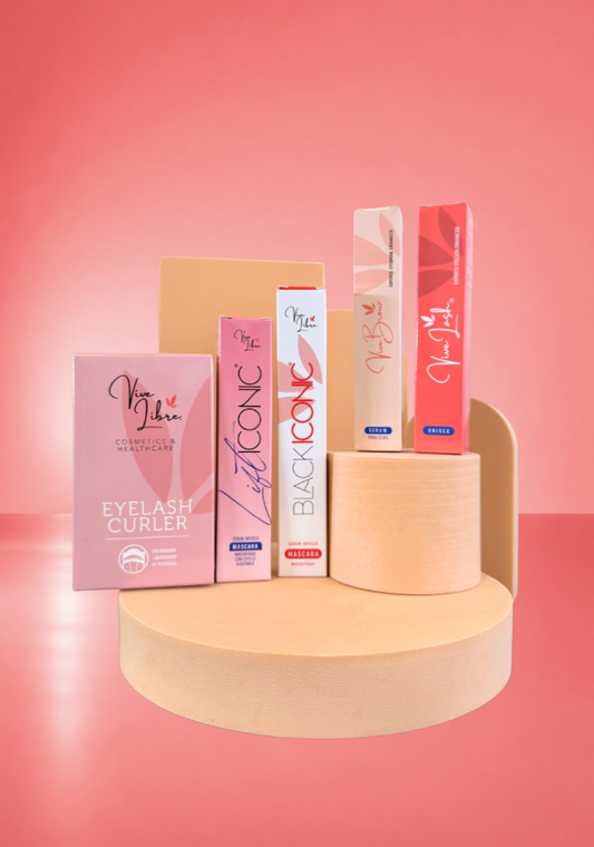 KIT POTENCIA TU MIRADA + RIZADOR DE PESTAÑAS Y COSMETIQUERA DE REGALO