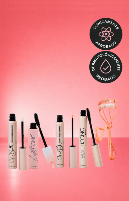 KIT POTENCIA TU MIRADA + RIZADOR DE PESTAÑAS Y COSMETIQUERA DE REGALO