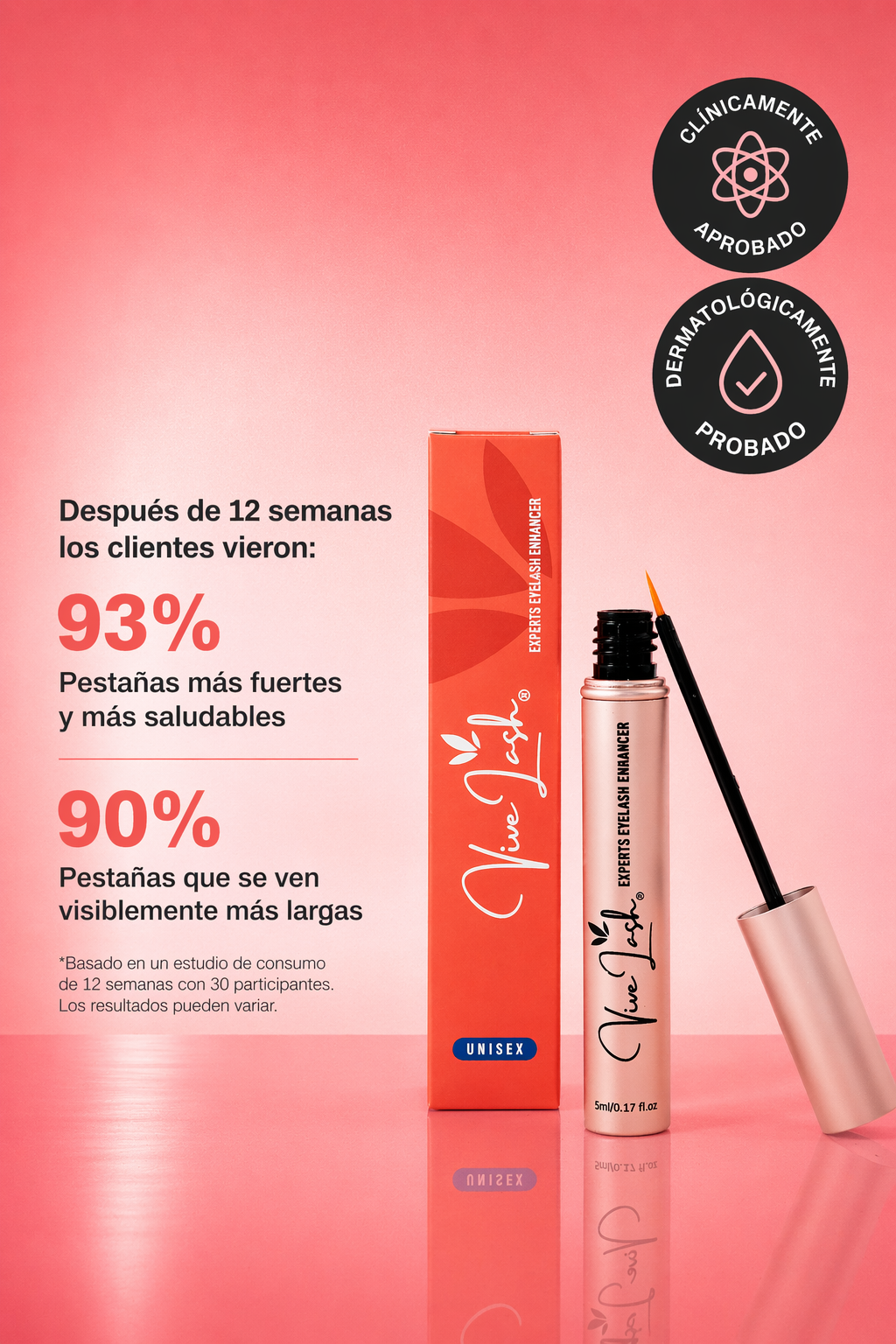 VIVE LASH SERUM - Sérum de Crecimiento de Pestañas 5mL
