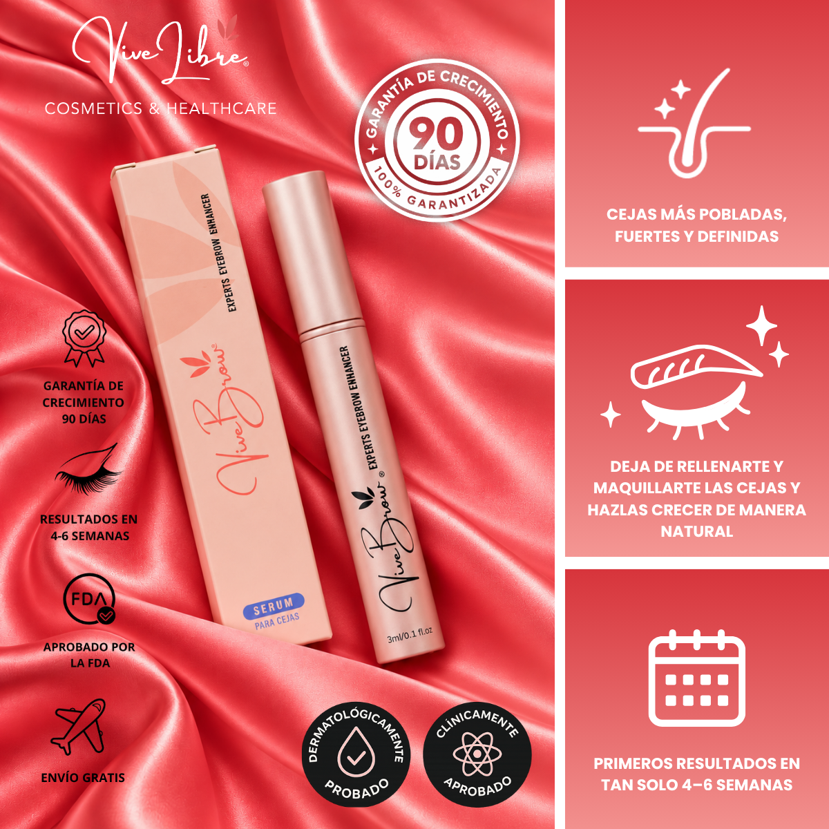VIVE BROW SERUM - Sérum de Crecimiento de Cejas 3mL