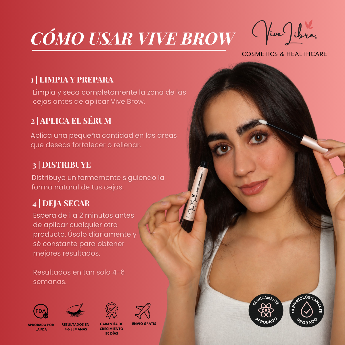 VIVE BROW SERUM - Sérum de Crecimiento de Cejas 3mL