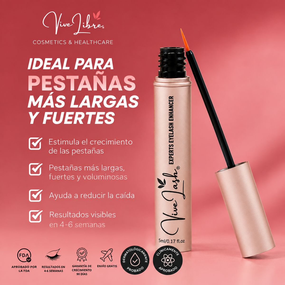 VIVE LASH SERUM - Sérum de Crecimiento de Pestañas 5mL